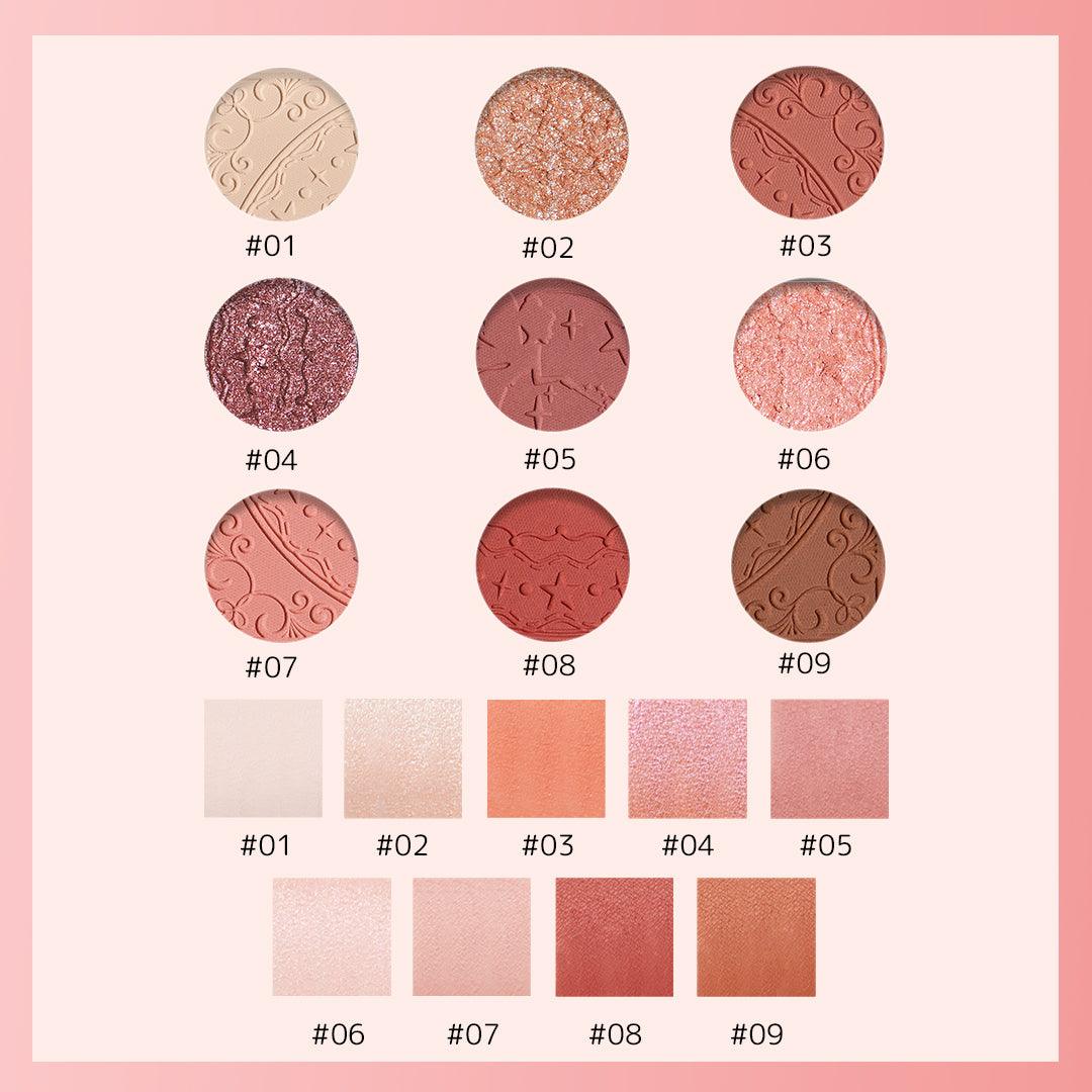 Nine-Color Stunning Crystal Eyeshadow Palette - Image 12